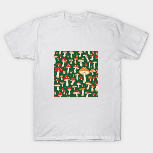 Multitude of Mushrooms T-Shirt by nancy.hajjar@yahoo.com